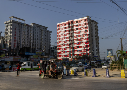 Modern buildings in the city, Chittagong Division, Cox's Bazar Sadar, Bangladesh