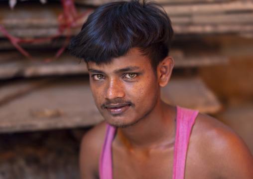 Portrait of a bangladeshi man with green eyes, Chittagong Division, Rangamati Sadar, Bangladesh