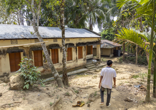 Closed school in a Chakma village, Chittagong Division, Rangamati Sadar, Bangladesh