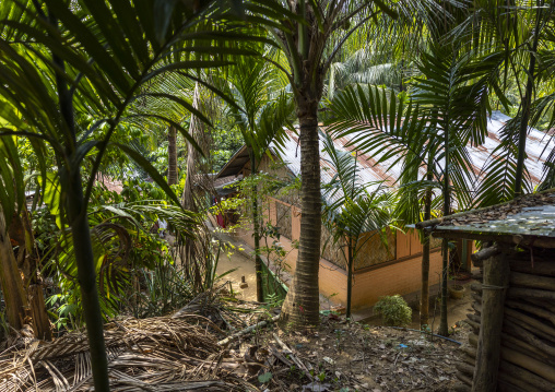 Traditional Chakma bamboo house, Chittagong Division, Rangamati Sadar, Bangladesh