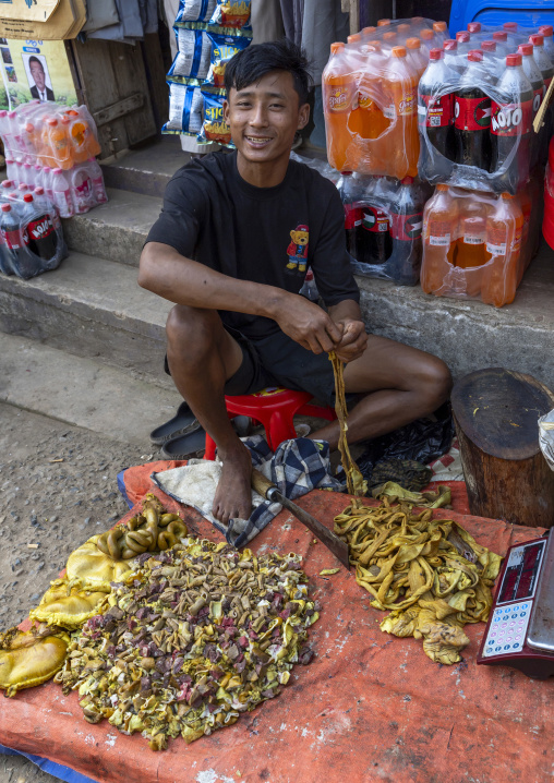 Poek shop at Chakma tribe market, Chittagong Division, Rangamati Sadar, Bangladesh