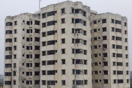 Modern residential buildings, Dhaka Division, Keraniganj, Bangladesh