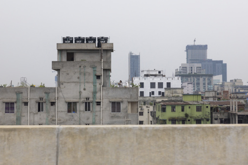 Modern residential buildings, Dhaka Division, Keraniganj, Bangladesh