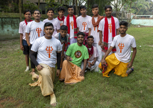 Hindu devotees at Lal kach festival, Dhaka Division, Tongibari, Bangladesh