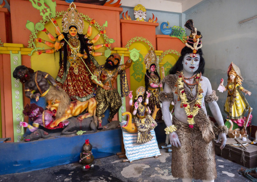 Portrait of Lord Shiva during Lal Kach festival, Dhaka Division, Munshiganj Sadar, Bangladesh