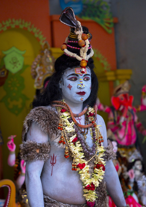 Portrait of Lord Shiva during Lal Kach festival, Dhaka Division, Munshiganj Sadar, Bangladesh