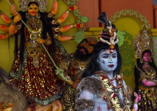 Portrait of Lord Shiva during Lal Kach festival, Dhaka Division, Munshiganj Sadar, Bangladesh