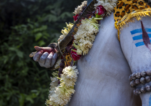 Portrait of a Shiva during Lal Kach festival, Dhaka Division, Tongibari, Bangladesh