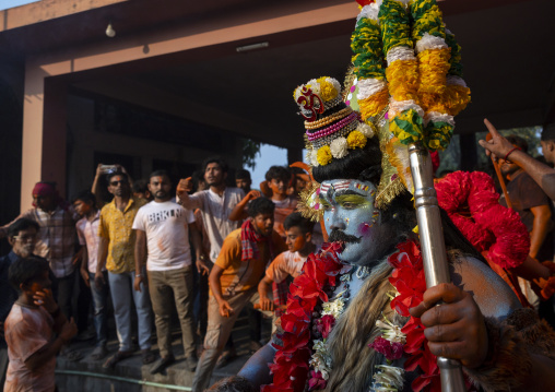 Lord Shiva procession during Lal Kach festival, Dhaka Division, Munshiganj Sadar, Bangladesh