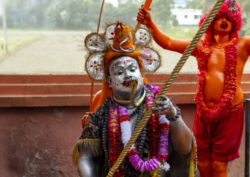 Lord Shiva procession during Lal Kach festival, Dhaka Division, Munshiganj Sadar, Bangladesh