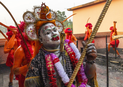 Lord Shiva procession during Lal Kach festival, Dhaka Division, Munshiganj Sadar, Bangladesh