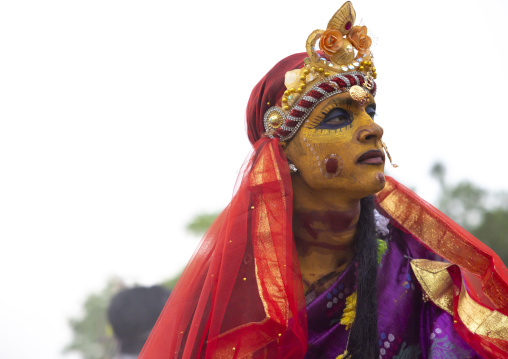 Parvati the wife of Shiva in Charak Puja hindu festival, Sylhet Division, Kamalganj, Bangladesh