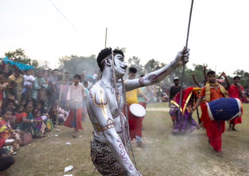 Lord Shiva during Charak Puja hindu festival, Sylhet Division, Kamalganj, Bangladesh