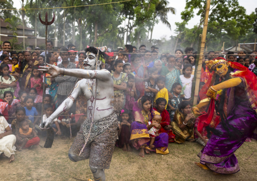 Lord Shiva during Charak Puja hindu festival, Sylhet Division, Kamalganj, Bangladesh