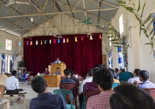 Bawm ethnic group mass in a church, Chittagong Division, Faruk Para, Bangladesh