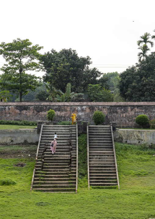 Baliati palace pond stairs, Dhaka Division, Saturia, Bangladesh