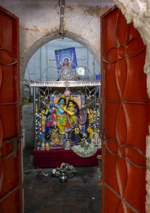 Pancha Ratna Govinda hindu temple deities statues, Rajshahi Division, Puthia, Bangladesh