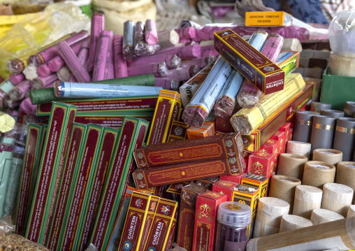 Incense sticks for sale in Kaja Throm Centenary Farmers Market, Chang Gewog, Thimphu, Bhutan