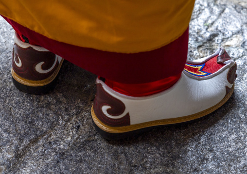 Bhutanese monk shoes in Punakha Dzong, Punakha dzongkhag, Punakha, Bhutan