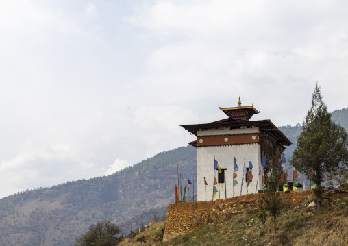 Temple in the mountain, Paro, Drakarpo, Bhutan