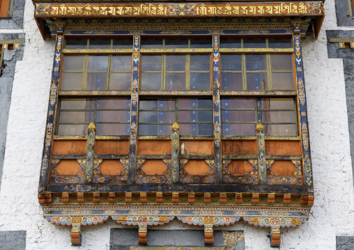 Kurjey lhakang window, Chhoekhor Gewog, Bumthang, Bhutan