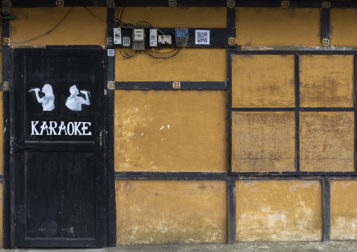 Karaoke club entrance, Chhoekhor Gewog, Bumthang, Bhutan