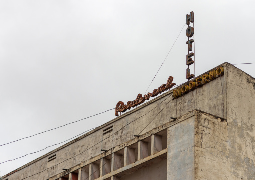Dilapidated Moderno hotel, Malanje Province, Malanje, Angola
