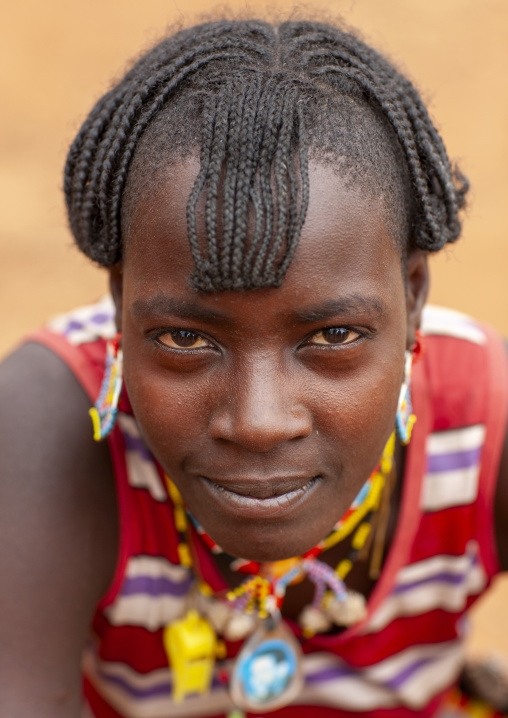 Banna woman portrait, Omo valley, Turmi, Ethiopia