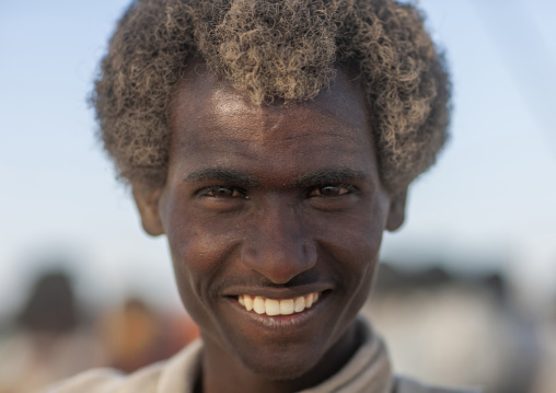 Karrayyu tribe man with his gunfura covered with dust, Oromia, Metehara, Ethiopia
