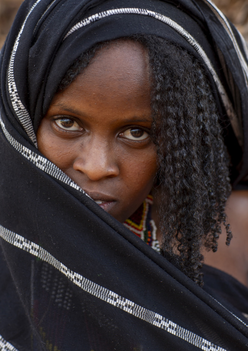Portrait of a Borana tribe woman, Oromia, Elwoye, Ethiopia