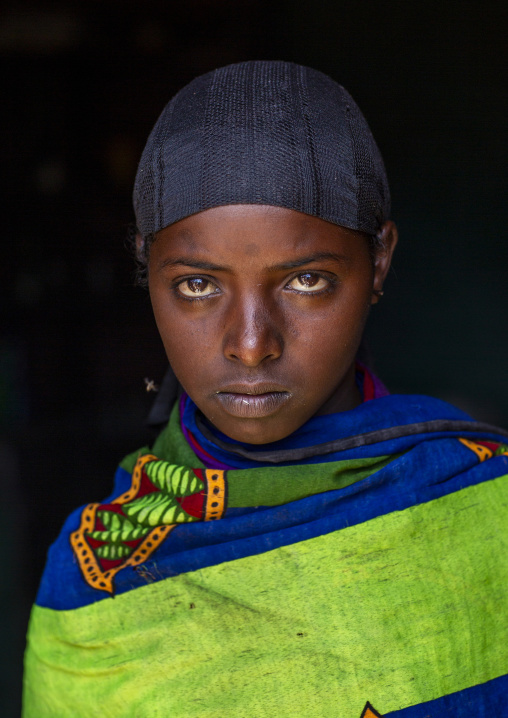 Portrait of a Borana tribe woman, Oromia, Elwoye, Ethiopia