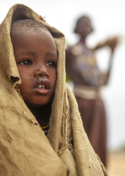Erbore tribe girl, Weito, Omo valley, Ethiopia