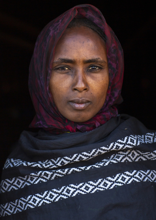 Portrait of a Borana tribe woman, Oromia, Elwoye, Ethiopia