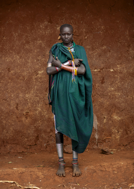 Portrait of a Surma woman, Kibbish, Omo valley, Ethiopia