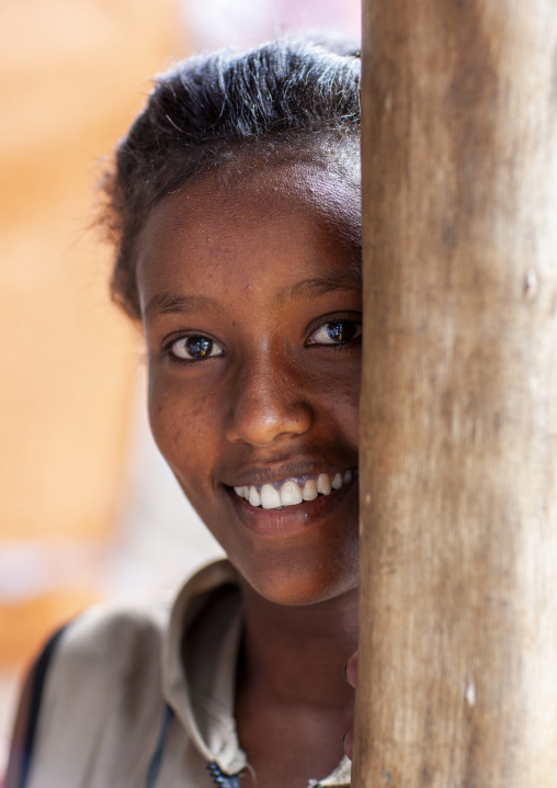 Portrait of a smiling young woman, Oromia, Adama, Ethiopia
