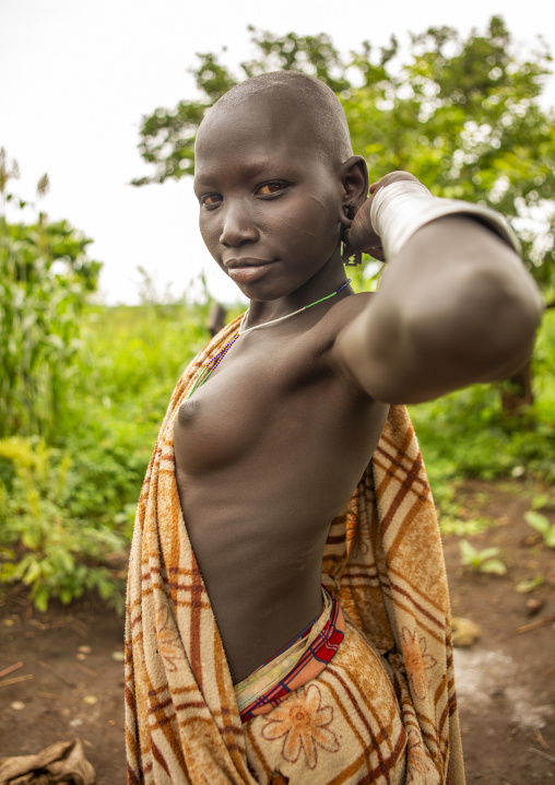 Suri tribe woman, Kibish, Omo valley, Ethiopia