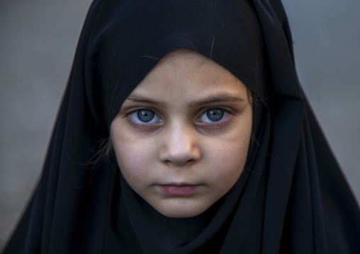 Iranian girl during ashura, Lorestan province, Khorramabad, Iran