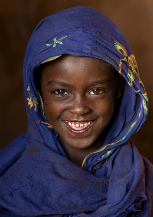 Smiling borana tribe girl, Marsabit district, Marsabit, Kenya