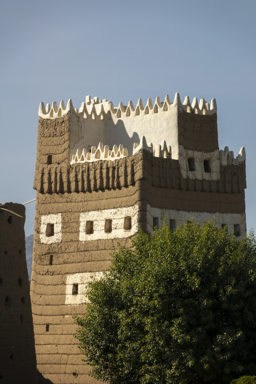 Traditional old mud house, Najran Province, Najran, Saudi Arabia