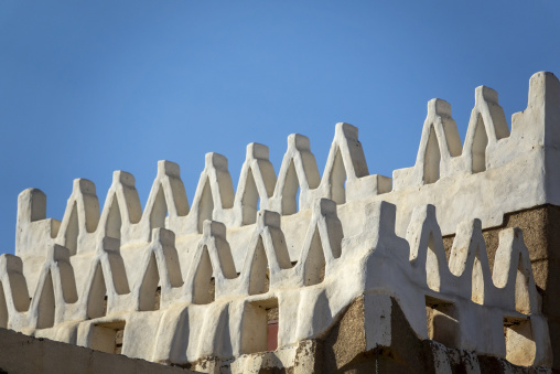 Traditional old mud house, Najran Province, Najran, Saudi Arabia