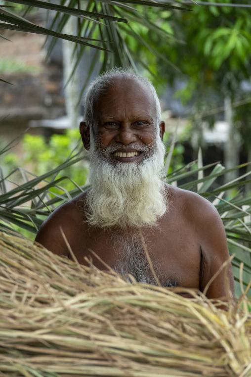 Portrait of an elderly man with a long white beard, Khulna Divis