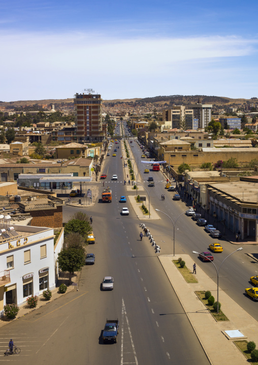 Aerial view of the city, Central Region, Asmara, Eritrea