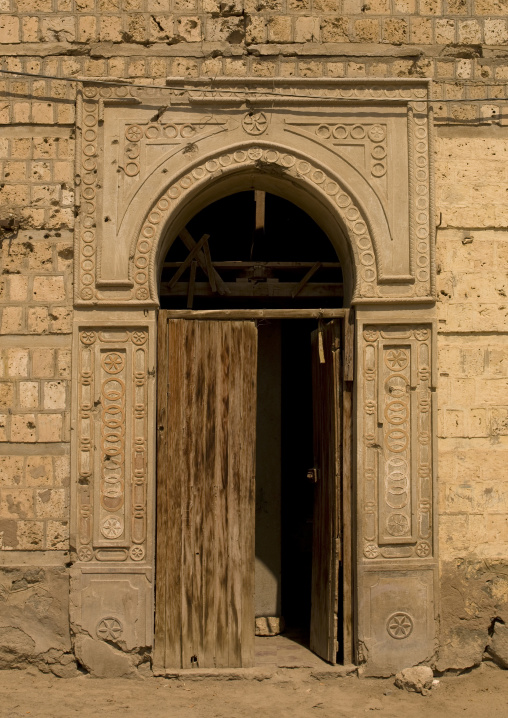 Old ottoman architecture door, Northern Red Sea, Massawa, Eritrea