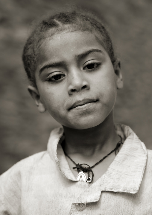 Portrait of an eritrean girl, Central Region, Arbaroba, Eritrea