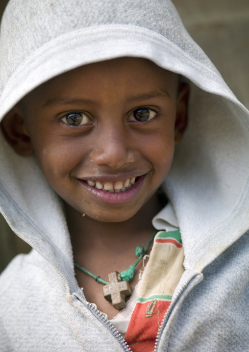 Portrait of a smiling eritrean boy, Central Region, Arbaroba, Eritrea