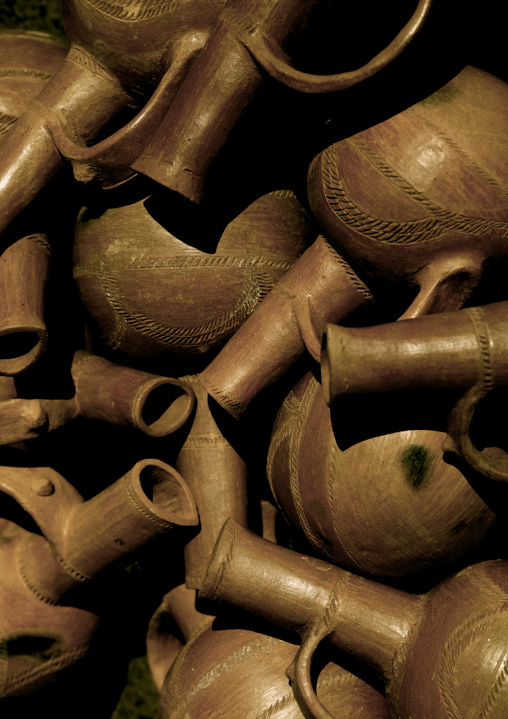 Coffee pots in the market
, Central Region, Asmara, Eritrea