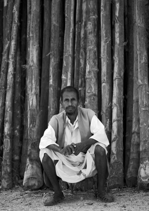 ERitrean man in wood market, Anseba, Keren, Eritrea