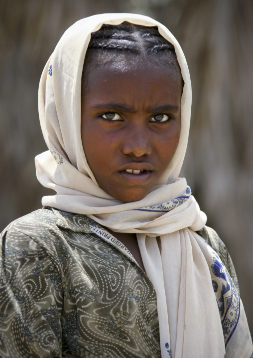 Portrait of an eritrean girl, Central Region, Asmara, Eritrea