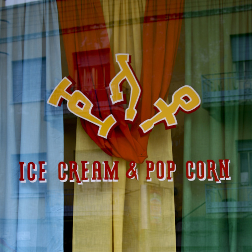 Ice cream and pop corn in a shop, Central Region, Asmara, Eritrea