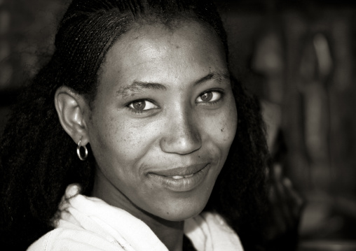 Portrait of a beautiful eritrean woman, Central Region, Asmara, Eritrea